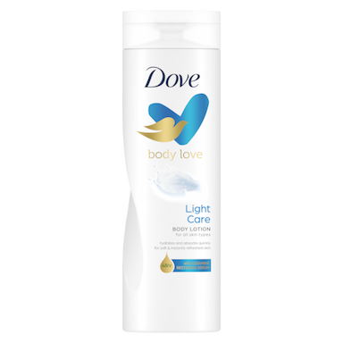 DOVE BODY LOTION 400ML (LIGHT CARE)