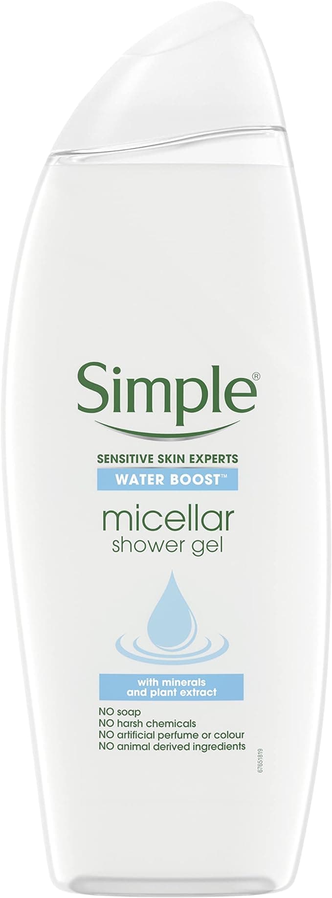 SIMPLE MICELLAR SHOWER GEL 500ML(WATER BOOST)